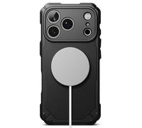 Ringke Rugged Gear for iPhone 17 Pro Max Case [Compatible with MagSafe] [Rugged TPU Bumper] Heavy Duty Drop Protection Frame Cover with Non-Slip Side Grip - Magnetic Black