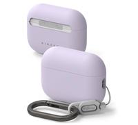 Ringke Silicone for AirPods Pro 3 Case with Carabiner [Soft Premium Liquid Silicone] Slim Oil & Smudge Resistant Shockproof Protective Cover - Light Purple