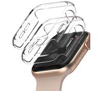 Ringke Slim Case [2 Pack] Compatible with Apple Watch Series 6/5/4/SE [44mm], iWatch Bezel Premium PC Hard Thin Cover - Clear