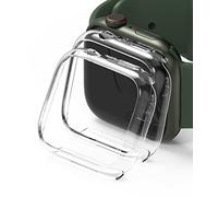 Ringke Slim Case [2 Pack] Compatible with Apple Watch Series 9/8/7 (41mm), Bezel [Frame Only] Premium PC Hard Thin Cover - Clear & Clear