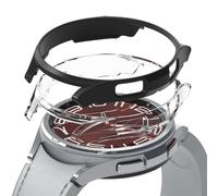 Ringke Slim Compatible with Samsung Galaxy Watch 6 Classic 47mm Case [2 Pack] Ultra Thin Lightweight Hard PC Cover - Clear & Matte Black