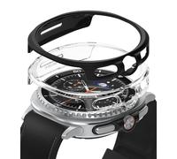 Ringke Slim Compatible with Samsung Galaxy Watch 8 Classic 46mm Case [2 Pack] Ultra Thin Lightweight Hard PC Cover - Clear & Matte Black