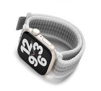 Ringke Sports Air Loop for Apple Watch Ultra 3/2/1 49mm, Series 10 46mm, 9/8/7 45mm, 6/5/4/SE 44mm, 3/2/1 42mm, Adjustable Lightweight Nylon Outdoor Replacement Band - Summit White