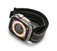 Ringke Sports Air Loop for Apple Watch Ultra 3/2/1 49mm, Series 10 46mm, 9/8/7 45mm, 6/5/4/SE 44mm, 3/2/1 42mm, Adjustable Lightweight Nylon Outdoor Replacement Band - Eclipse Gray