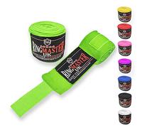 RingMaster Hand Wraps Thumb Loop Boxing MMA Kickboxing Muay Thai Martial Arts Inner gloves mitts Gym Fitness (Green, 5)