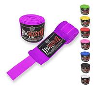 RingMaster Hand Wraps Thumb Loop Boxing MMA Kickboxing Muay Thai Martial Arts Inner gloves mitts Gym Fitness (Purple, 3.0)