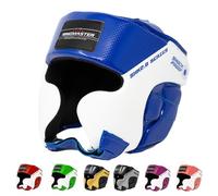 RingMaster Kids Head Guard Gear Boxing MMA Martial Arts Protector Kick (Blue, Extra Small)