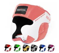 RingMaster Kids HeadGuard HeadGear Martial Arts Junior Boxing MMA Kickboxing (Pink, Extra Small)