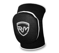 RingMaster Knee Pads with Elastic Support, Heavy Duty, Anti-Slip, Red (Black, Large-XLarge)
