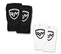 RingMaster Sports Elastic Hand Pads Mitts Slip on Martial Arts Karate Unisex (Black, X-Large)