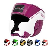 RingMaster Sports Kids Head Guard Boxing HeadGear Martial Arts Training Sparring MMA Kickboxing (Purple, Extra Small)