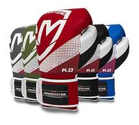 RingMaster Sports Pro Boxing Gloves Training Sparring Bag Mitts MMA Punch Fight (Dazzling Red, 12oz)