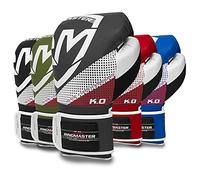 RingMaster Sports Pro Boxing Gloves Training Sparring Bag Mitts MMA Punch Fight (Solid Grey, 14oz)