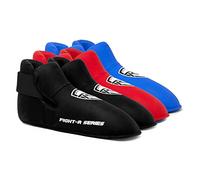 RingMaster Sports Semi Contact Full Boots Foot Taekwondo Kickboxing K1 Martial Arts (Black, Large)