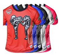 RingMaster T-Shirt Senior Adults Kickboxing MMA Thai Training Fitness Martial Arts (Small, Red)