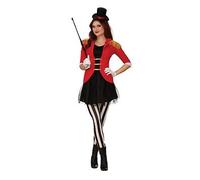 Adult's Ringmaster Female Clowns Circus Halloween New Fancy Dress Costume