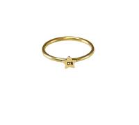 Ringmasters Stainless Steel Tiny Star Gold Colored Choose the Right CTR LDS Ring | Keepsake LDS Jewelry, 8 UK, Metal, No Gemstone