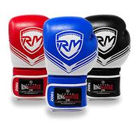 RingMasterUK Boxing Gloves Victory Series Training Punch MMA Bag Kick Pads Thai (Blue, 12oz)