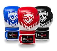 RingMasterUK Boxing Gloves Victory Series Training Punch MMA Bag Kick Pads Thai (Red, 12oz)