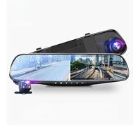 RINGO Dual Dash Cam Front and Rear 1080P Full HD Dash Camera for Cars - 4.3'' Screen 140° Wide Angle Loop Recording Night Vision with G-Sensor, Parking Monitor，4.3 inch HD