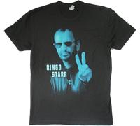 Ringo Starr Blue Portrait Tour 2014 CDN Fl Black Mens T Shirt