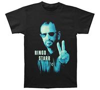 Ringo Starr Men's Colour Peace Short Sleeve T-Shirt, Black, Large