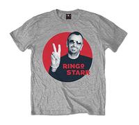 Ringo Starr Peace Red Circle Official Tee T-Shirt Mens Unisex (X-Large)