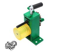 Rings Bender Ring Bending Tool Earring Bender Jewelry Making Tools Crafts Processing Set Metal Stainless Steel Rolling Machine(Green-Rubber Wheel)