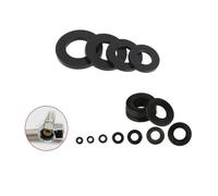 Rings Flat Thin Gasket 25/50/100pcs Flat Black Thick Rubber Washers - M3 M4 M5 M6 M8 M10 M12(M3x7mm 100PCS)