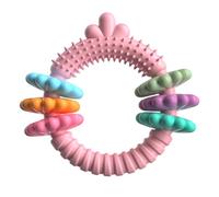Rings For Dogs- Rubber Dog Ring Toy, 16.0x13.0x3.0 External Dimension Plus 165.0g Net Weight, Natural Rubber Piece Construction, Ring | for Puppy Rings Healthy Teeth Gums Fun To Fetch