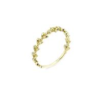 Rings for Girlfriend, The Engagement Ring Moissanite Leaves with Bead Gold 18.1K Yellow Gold Size R 1/2