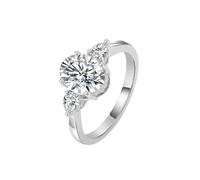 Rings for Me, 14K Yellow Gold Wedding Band with White Oval Shape Moissanite Size O 1/2
