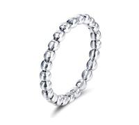 Rings for Me, Promise Ring to Self 14K White Gold 2.7mm Bead Size L 1/2