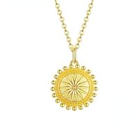 Rings for Teen Girls,Sun Coin Pendant Necklace For Women Color Chain Necklaces Fashion Jewelry Girl Gift