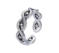 Rings for Women European Retro Star Ring Silver Design Can Be Paired With Casual Wear To Create A More Relaxed Appearance