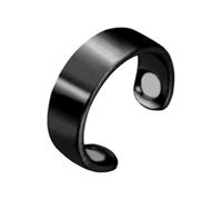 Rings for Women's Menopause,Slimming Bracelet with Strong Ultra Strength Adjustable, Menopause Aid Rings Acupressure Ring to Relieve Fatigue Weight-Loss Vintage Cuff Bangle for Women Men (Black)