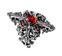 Rings Gothic Dating Jewelry Alloy Texture Comfortable Suitbale for Adding a Touch of Color to Any Looks Women Adjustable Gothic, as described, as described