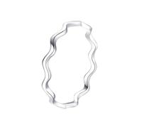 Rings Jewelry for Women, Promise Ring to Myself 9K White Gold Round Size R 1/2