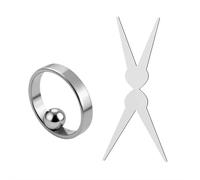 Rings Magnet for Nails, Portable Hollow Circular Cat Eye, 3-in-1 Hollow Circular Magnet Tool, for Home Diy, Beginners & Nail Artists