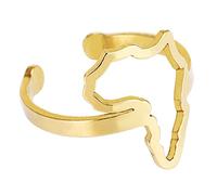 Rings Map of Africa Ethnic Opening Elegant Jewelry Hollow Outline Joint Hip Hop Hollow for Craft