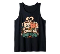 Rings On Coffee On Newlywed Wedding Coffee Couple Tank Top