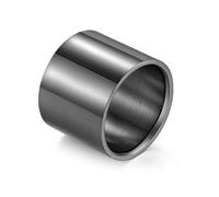 Rings Ring Jewellery Women Men Brushed/Glossy Large 18Mm Long Barrel Black Rose Gold Color Thumb Wedding Band For Men Women Size 7-14 8 Glossyblack