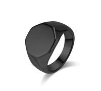 Rings Ring Jewellery Women Men Geometric Six-Sided Design Cold Style Mirror Ring Men'S Niche Stylish High-End Fashion Hand Jewelry 12 Black
