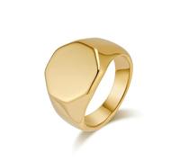 Rings Ring Jewellery Women Men Geometric Six-Sided Design Cold Style Mirror Ring Men'S Niche Stylish High-End Fashion Hand Jewelry 8 Gold