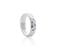 Rings Ring Jewellery Women Men Handmade Hammer Patterned Irregular Rings For Men And Women Simple Street High-End Fashion Jewelry 6 White