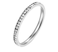 Rings Ring Jewellery Women Men Ins Simple 2Mm Weekly Circle Full Diamond Stackable And Wearable Accessible Luxury Women'S Tail Elegant Hand Jewelry