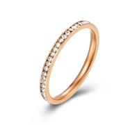 Rings Ring Jewellery Women Men Ins Simple 2Mm Weekly Circle Full Diamond Stackable And Wearable Accessible Luxury Women'S Tail Elegant Hand Jewelry
