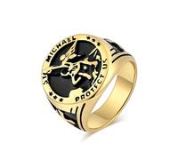 Rings Ring Jewellery Women Men Michael The Archangel San Miguel Amulet Protection Defeating Satan Amulet Ring 13 Gold