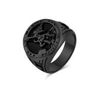 Rings Ring Jewellery Women Men Michael The Archangel San Miguel Amulet Protection Defeating Satan Amulet Ring 9 Black