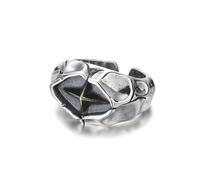 Rings Ring Jewellery Women Men Retro Cracking Star Ring For Men Silver Color Punk Gothic Adjustable Open Ring Handmade Rock Unisex Jewelry Accessories Man